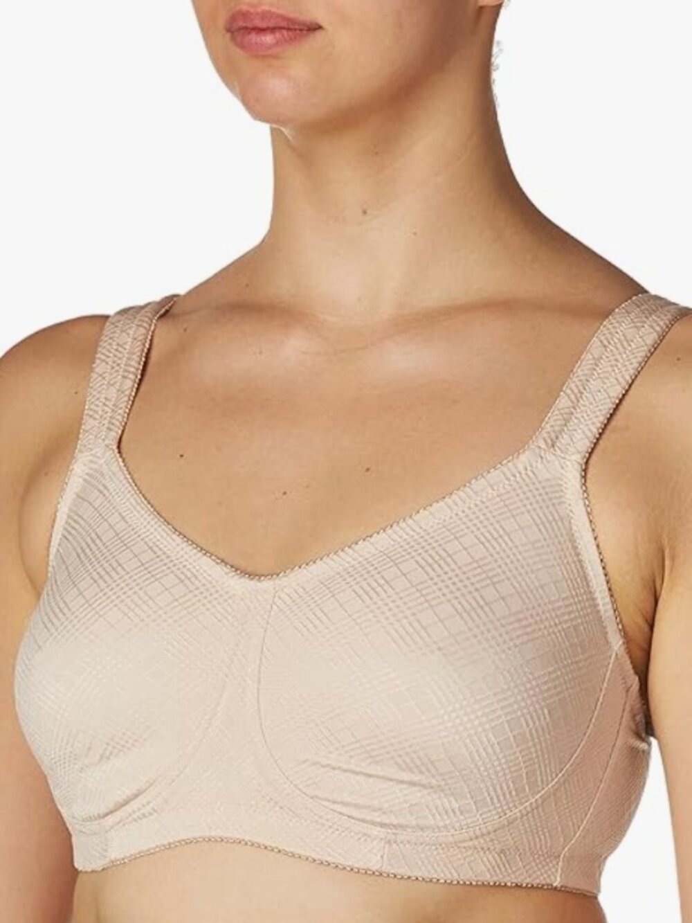 AMOENA Dianna Wirefree Seamless Pocketed Bra Nude 34D Post Surgery Mastectomy